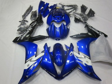 Affordable 2004-2006 Yamaha YZF 1000 R1 Motorcycle Fairings - Blue White Glossy Black