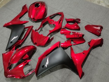 Affordable 2004-2006 Yamaha YZF 1000 R1 Motorcycle Fairings - Red Matte Black