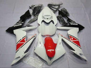Affordable 2004-2006 Yamaha YZF 1000 R1 Motorcycle Fairings - White Red Black