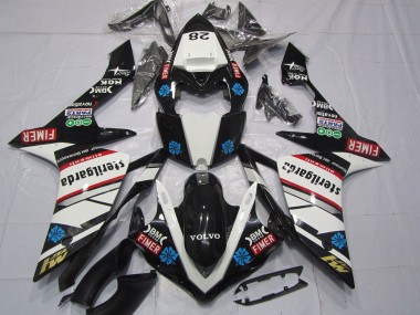 Affordable 2007-2008 Yamaha YZF 1000 R1 Motorcycle Fairings - Glossy Black White Red Blue Volvo Sterilgarda Fimer