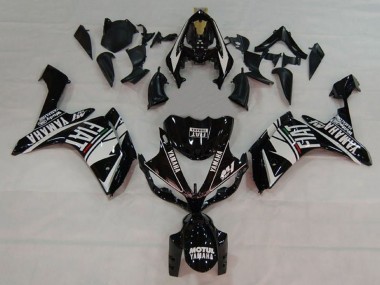 Affordable 2007-2008 Yamaha YZF 1000 R1 Motorcycle Fairings - White Black Fiat