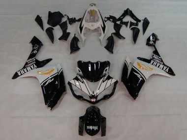 Affordable 2007-2008 Yamaha YZF 1000 R1 Motorcycle Fairings - White Black Orange Dolphin
