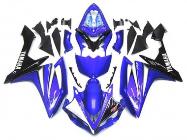 Affordable 2007-2008 Yamaha YZF 1000 R1 Motorcycle Fairing Kits - Blue White Black