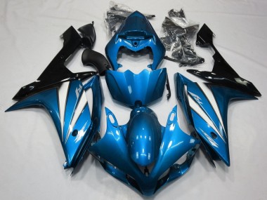 Affordable 2007-2008 Yamaha YZF 1000 R1 Motorcycle Fairings - Blue White Black