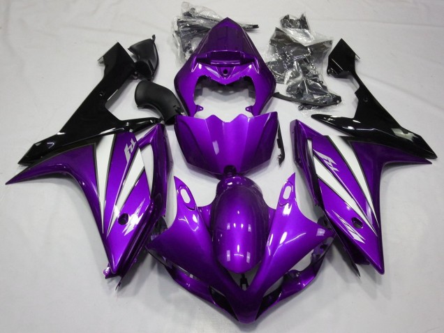 2007-2008 Yamaha YZF 1000 R1 Motorcycle Fairings - Purple White Black