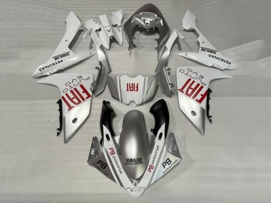 Affordable 2007-2008 Yamaha YZF 1000 R1 Motorcycle Fairings - Silver White Red Fiat