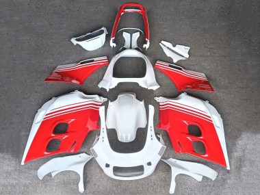Affordable 1987-1988 Honda CBR1000F Hurricane Motorcycle Fairings - White Red