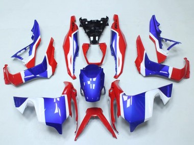 Affordable 2018-2021 Honda ADV150 Motorcycle Fairings - White Red Blue