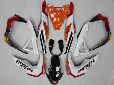 Affordable 2018-2021 Honda ADV150 Motorcycle Fairings - White Orange Red Yellow Glossy Black Repsol