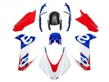 Affordable 2020-2024 Aprilia RS660 Motorcycle Fairing - White Blue Red