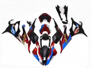 Affordable 2019-2022 BMW S1000RR Motorcycle Fairings - Black Blue Red Gold