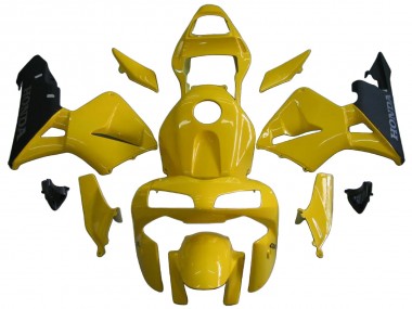 Affordable 2003-2004 Honda CBR600RR Motorcycle Fairings - Yellow Black