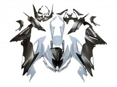 Affordable 2019-2022 Kawasaki ZX6R Motorcycle Fairings - Grey Matte Black