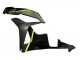 2007-2008 Honda CBR600RR Motorcycle Fairings - Glossy Black High Viz Yellow