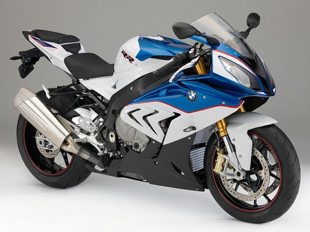 2015-2016 BMW S1000RR Motorcycle Fairings - White Blue