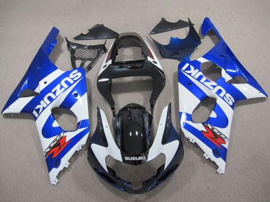 Affordable 2000-2002 Suzuki GSXR 1000 Motorcycle Fairings - Blue White Black Red