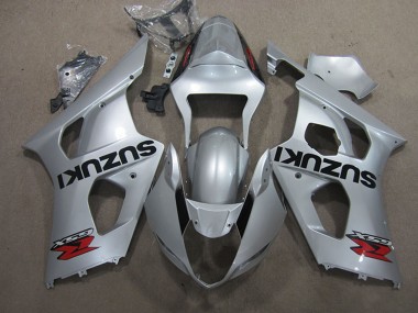 Affordable 2003-2004 Suzuki GSXR 1000 Motorcycle Fairing - Silver