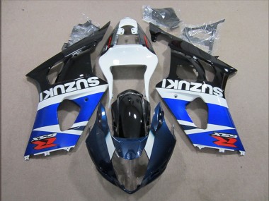 Affordable 2003-2004 Suzuki GSXR 1000 Motorcycle Fairing - White Blue Black Red