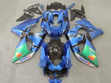 Affordable 2009-2016 Suzuki GSXR 1000 Motorcycle Fairings - Blue Green JOMO