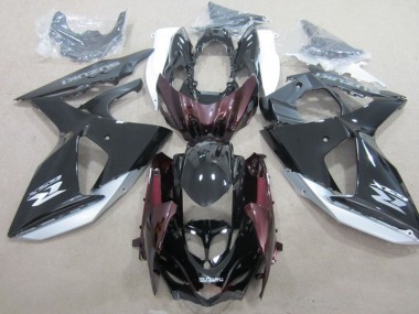 Affordable 2009-2016 Suzuki GSXR 1000 Motorcycle Fairing - Glossy Black Silver