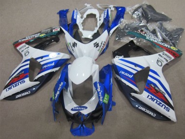 Affordable 2009-2016 Suzuki GSXR 1000 Motorcycle Fairings - White Blue Red Samsung