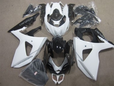 Affordable 2009-2016 Suzuki GSXR 1000 Motorcycle Fairing Kits - White Black