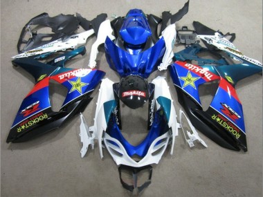 Affordable 2009-2016 Suzuki GSXR 1000 Motorcycle Fairings - White Blue Red Black Rockstar