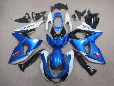 Affordable 2009-2016 Suzuki GSXR 1000 Motorcycle Fairings Kits - White Blue Black