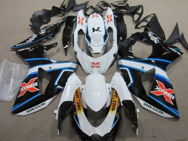 Affordable 2009-2016 Suzuki GSXR 1000 Motorcycle Fairings - White Blue Yellow Black Brux Dark Dog