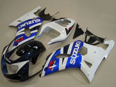 Affordable 2001-2003 Suzuki GSXR 750 Motorcycle Fairings - White Blue Glossy Black Red