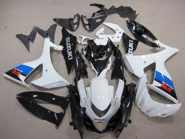 Affordable 2009-2016 Suzuki GSXR 1000 Motorcycle Plastics - White Blue Black