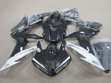 Affordable 2004-2006 Yamaha YZF R1 Motorcycle Fairings - Glossy Black White