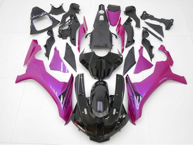 2015-2019 Yamaha YZF R1 Motorcycle Fairings - Glossy Black Pink