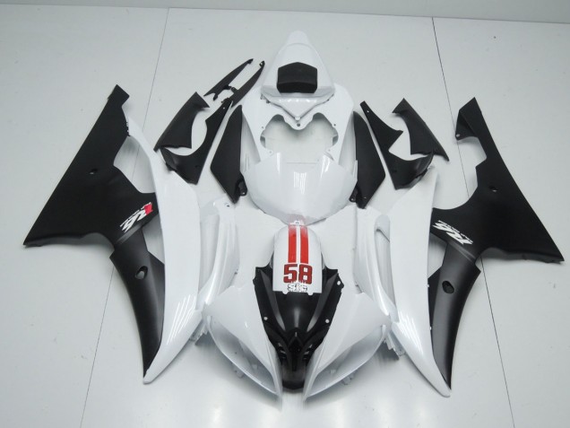 58 Sic White and Black 08-16 Yamaha R6 Fairings 58 Sic White and Black 08-16 Yamaha R6 Fairings