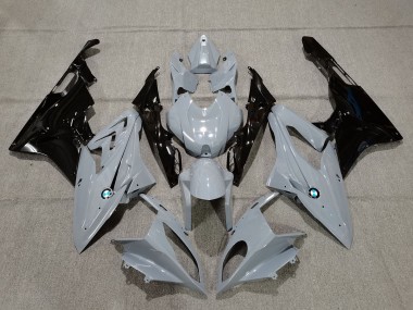 Alien Blue and White 09-14 BMW S1000RR Fairings