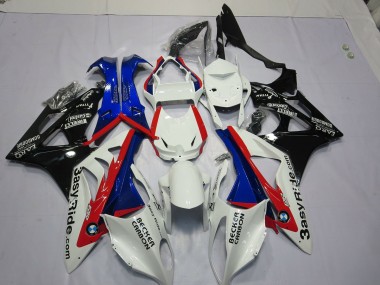 Alien Blue and White 09-14 BMW S1000RR Fairings