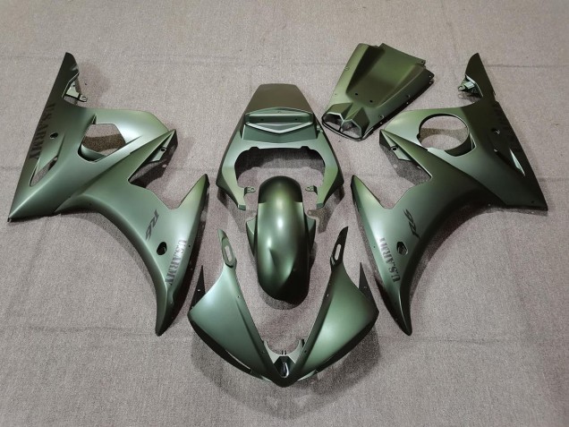 Army Green 03-04 Yamaha R6 Fairings Army Green 03-04 Yamaha R6 Fairings