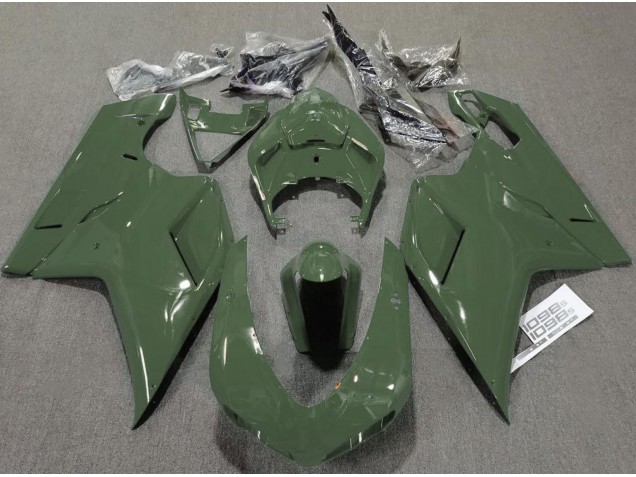Army Green Gloss 07-14 Ducati Ducati 848 1098 1198 Fairings Army Green Gloss 07-14 Ducati Ducati 848 1098 1198 Fairings