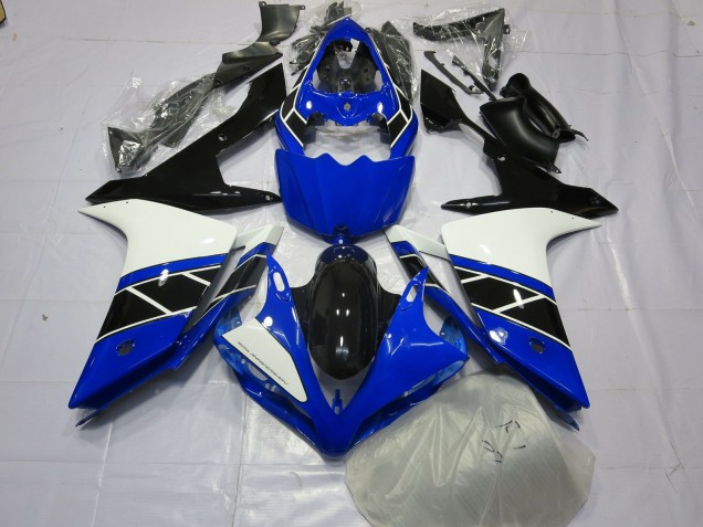 Black Black and White 07-08 Yamaha R1 Fairings Black Black and White 07-08 Yamaha R1 Fairings