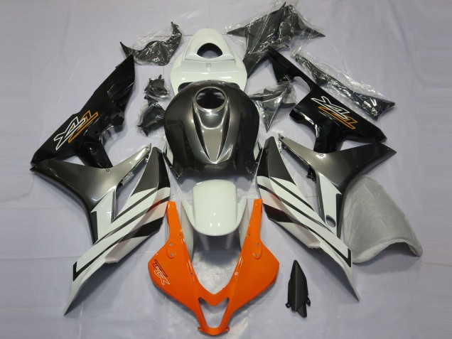 Black Grey and Orange 07-08 Honda CBR600RR Fairings Black Grey and Orange 07-08 Honda CBR600RR Fairings