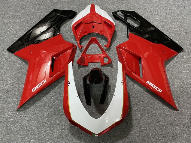 Black Red White 07-14 Ducati Ducati 848 1098 1198 Fairings Black Red White 07-14 Ducati Ducati 848 1098 1198 Fairings