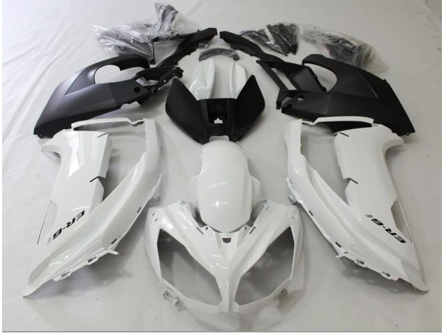 Black and White 12-16 Kawasaki Ninja 650R Fairings Black and White 12-16 Kawasaki Ninja 650R Fairings