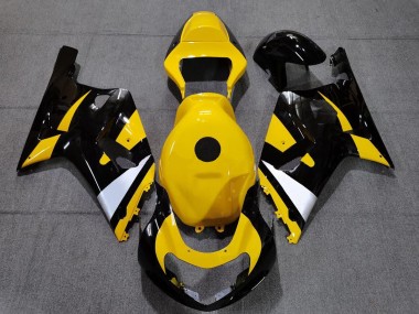 Black and Yellow 01-03 Suzuki GSXR 600-750 Fairings