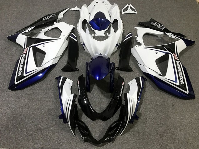 Blue Black and White 09-16 Suzuki GSXR 1000 Fairings Blue Black and White 09-16 Suzuki GSXR 1000 Fairings