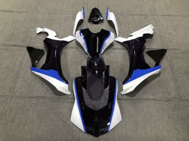 Blue Black and White 15-19 Yamaha R1 Fairings