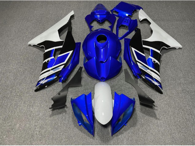 Blue Black and White OEM Style 08-16 Yamaha R6 Fairings Blue Black and White OEM Style 08-16 Yamaha R6 Fairings