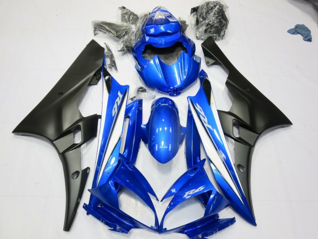 Blue Matte Black 06-07 Yamaha R6 Fairings Blue Matte Black 06-07 Yamaha R6 Fairings