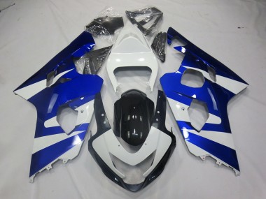 Blue White OEM Style 04-05 Suzuki GSXR 600-750 Fairings