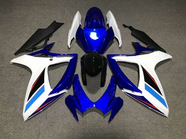 Blue White and Black 06-07 Suzuki GSXR 600-750 Fairings Blue White and Black 06-07 Suzuki GSXR 600-750 Fairings