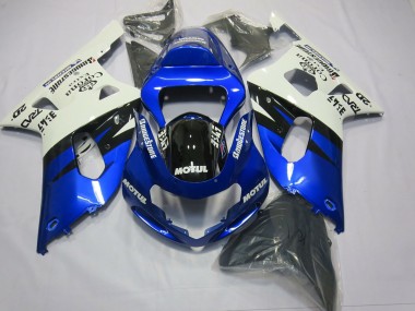 Blue and Black 01-03 Suzuki GSXR 600-750 Fairings